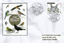 ANDORRA 2019. La Perdrix Des Neiges. (perdiz Nival) Europa 2019 . FDC (illustration Guia Dels Ocells D'Andorra). - Grey Partridge