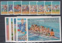 ** 1984 Olimpiai érmesek Sor Mi 1776-1783 + Blokk Sor 245-252 - Andere & Zonder Classificatie