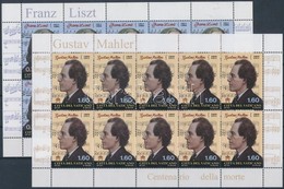 ** 2011 Liszt Ferenc és Gustav Mahler Kisívpár Mi 1726-1727 - Andere & Zonder Classificatie