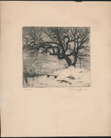 Páris Erzsi (1887-?): Csend..., Rézkarc, Papír, Jelzett, Számozott, 12×13 Cm - Sonstige & Ohne Zuordnung