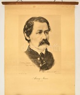 Cca 1890 Arany János. Litográfia, Papír, Felcsavarva, 40×30 Cm - Estampas & Grabados