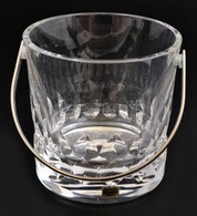 Kosta Prince Jégtartó, Jelzett, Fém Füllel, Hibátlan, Eredeti Dobozában, M: 21 Cm - Glass & Crystal