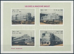 125 éves A Magyar Vasút Levélzáró Emlékív - Unclassified