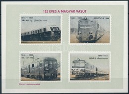 125 éves A Magyar Vasút Levélzáró Emlékív - Zonder Classificatie