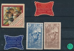 1902-1907 Mezőgazdasági Kiállítás Pozsony, 2 Db Orvosok Vándorkiállítása és 2 Db Pécsi Országos Kiállítás, összesen 5 Db - Non Classificati