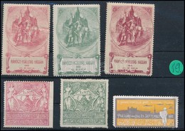 1903 Rákóczi Kiállítás Pécs, Pozsony és Kassán, összesen 6 Db Reklámbélyeg - Ohne Zuordnung