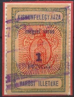 1932 Kiskunfélegyháza R.T.V. 62 Sz. Füzetbélyeg (4.500) - Ohne Zuordnung