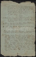 1840 Kihallgatási Jegyzőkönyv, 4p - Unclassified