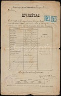 1920 Zágrábi Iskolai Bizonyítvány, Okmánybélyegek Helyett Postabélyegekkel/ Document From Zagreb With Postage Stamps Ins - Non Classés
