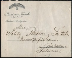 1908 Pürcher és Fritsch Hölgyfodrász, Az Egyik Tulajdonos Kézzel írt Levele Hivatalos ügyben, Díszes Fejléces Levélpapír - Ohne Zuordnung