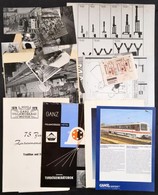 Cca 1970-1980 Vegyes GANZ Gyártmányokat ábrázoló Fotó, 14 Db 6x12 Cm és 18x24 Cm Közötti Méretben, Valamint 11 Db Szinté - Unclassified