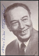 Bilicsi Tivadar (1901-1981) Színész Aláírása őt ábrázoló Képen - Altri & Non Classificati