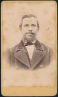 Cca 1865 Jelzés Nélküli, Vizitkártya Méretű Fénykép, 10,5x6 Cm - Sonstige & Ohne Zuordnung
