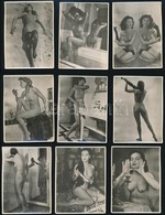 Cca 1965 Trafikokban árult, Szolidan Erotikus Fényképek, 13 Db Fotó Fekete György (1904-1990) Budapesti Fényképész Hagya - Sonstige & Ohne Zuordnung