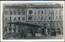1956 2 Db Fotó A Forradalomban Romossá Vált Budapestről 9x14 Cm - Sonstige & Ohne Zuordnung