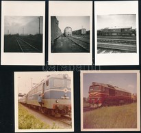 1972-1973 Egy Mozdonyvezető Képei. 43 Db Vonatokról Készített Fotó / 43 Photos Of Locomotives, Made By A Locomotive Driv - Autres & Non Classés