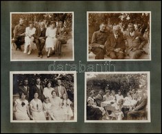 1925 Szurmay-család Fotói, Rajta Szurmay Dezsővel (1886-1945) Első Világháborús Veterán Katonatiszt és Híres Műkertész,  - Autres & Non Classés
