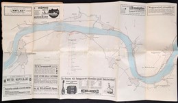 Kemény Andor: A Duna-Esztergom-Budapest Szakasza. A Túracsónak Evezős Térképe, Bp., Szerzői, 1:25000, Jó állapotban, 228 - Altri & Non Classificati