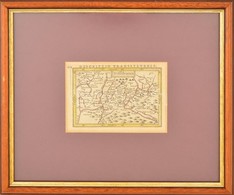 1595  Erdély Térképe /Gerardum Mercatorem Cum Privilegio, Színezett Rézmetszet, Papír, Paszpartuban, üvegezett Fa Keretb - Sonstige & Ohne Zuordnung