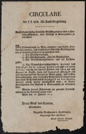 1811 Az Alsó-ausztriai Tartományi Kormányzóság Nyomtatott, Német Nyelvű Körlevele A Városi Illetékekről - Ohne Zuordnung