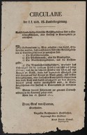 1811 Az Alsó-ausztriai Tartományi Kormányzóság Nyomtatott, Német Nyelvű Körlevele A Városi Illetékekről - Non Classificati
