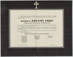 1876-1960 Halálpzási értesítők, Közötte Több Lévai Is, Selmecbánya Nyugalmazott Erdőtanácsosa,Mezőssy Béla Fölművelésügy - Ohne Zuordnung