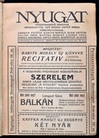 1916 Nyugat. 1916. IX. évf., II. Félév, 19-24. Számok. Bp., Ignotus, Ady Endre, Fenyő Miksa. Bp., Pallas-ny.,egészvászon - Ohne Zuordnung