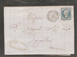 Lettre De   VILLEFRANCHE  S SAONE   1861  / 20C  Empire - 1853-1860 Napoléon III