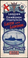 1935 London And Edinburgh Shipping Co. Ltd., Hajótársaság Fényképes Prospektusa, Angol Nyelven - Ohne Zuordnung