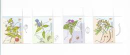 ARGENTINA 2000 FLOWERS, MEDICINAL PLANTS, MEDICINE, NATURE, FLORA MICHEL 2623/6 SCOTT 2139/42 - Nuevos