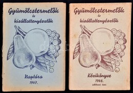 Gyümölcstermelők és Kisállattenyésztők Naptára Az 1947 és 1948. évre. Papírkötés, Kissé Szakadt.   2 Db. - Unclassified