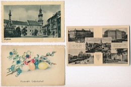 ** * 49 Db Főleg RÉGI Képeslap, Külföldi Városok, Sok Motívum. Vegyes Minőség / 49 Mostly Pre-1945 Postcards, European T - Ohne Zuordnung