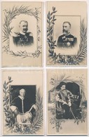 ** 14 Db RÉGI Használatlan Szecessziós Képeslap Európai államfőkkel 1910 Körül / 14 Pre-1910 Unused Postcards With Europ - Zonder Classificatie