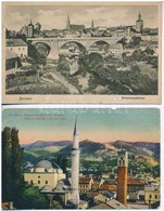 ** * 10 Db RÉGI Külföldi Városképes Lap, Vegyes Minőség / 10 Pre-1945 European Town-view Postcards, Mixed Quality - Non Classés