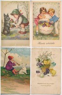 ** * 10 Db RÉGI üdvözlő Motívumlap, Vegyes Minőség / 10 Pre-1945 Greeting Motive Postcards, Mixed Quality - Non Classificati