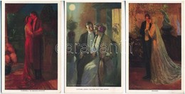 ** 6 Db RÉGI Használatlan Romantikus Művész Motívumlap: Szerelmes Pár / 6 Unused Pre-1945 Romantic Art Motive Postcards: - Zonder Classificatie