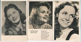 ** * 5 Db RÉGI Magyar Színésznő Motívumlap / 5 Pre-1945 Hungarian Actress Motive Postcards - Ohne Zuordnung