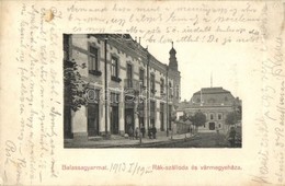 T2/T3 1913 Balassagyarmat, Rák Szálloda, Vármegyeháza. Székely Samu Kiadása - Unclassified