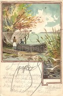 * T3 Balaton, Halásztanya. Bruchsteiner és Fia / Hameau De Pecheurs Du Balaton; Litho (Rb) - Sin Clasificación