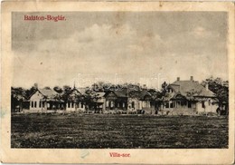 * T2/T3 1910 Balatonboglár, Villa Sor, Villák (EK) - Non Classificati