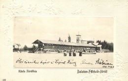 T2 1905 Balatonföldvár, Közös Fürdőház. Floral Emb. - Zonder Classificatie