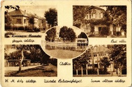 T3/T4 Balatonújhely (Siófok), Roessemann Harmatta Gépgyár üdülője, Buci Villa, Clubház, Weiss Manfréd Dolgozók üdülője,  - Ohne Zuordnung