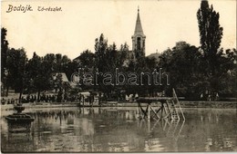 T2 1928 Bodajk, Tó, Templom. Kiadja Varga Mihály - Ohne Zuordnung