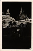 T2 1929 Budapest I. Királyi Vár, Megvilágított Halászbástya Este - Non Classificati