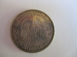 5 Reichmark 1934 J - 5 Reichsmark