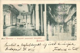 * T2 1899 Budapest V. Központi Papnevelő Intézet, Díszterem, Könyvtár, Belső - Unclassified