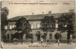 T2/T3 1913 Budapest VII. M. Kir. állatorvosi Főiskola, Főépület. Rottenbiller Utca 23-25. (EK) - Unclassified