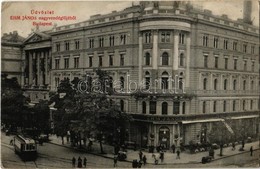 T2/T3 1908 Budapest VIII. Nemzeti Színház, Ehm János Nagyvendéglője és éttermei, Villamos. 'Record' Műintézet 909. (EK) - Unclassified