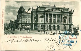 T2/T3 1898 (Vorläufer) Budapest VIII. Népszínház, Ideiglenes Nemzeti Színház, Zálog és Kölcsön Intézet (EK) - Unclassified