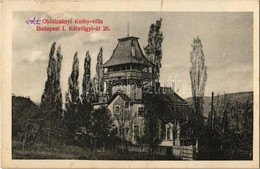 T2 1930 Budapest XII. Okolicsányi Kuthy Villa. Kútvölgyi út 26. Dr. Okolicsányi-Kuthy Dezső (orvos, Tüdőgyógyász) Levele - Unclassified